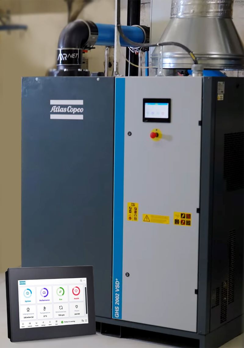 Vacuum system enables sustainable production of building materials